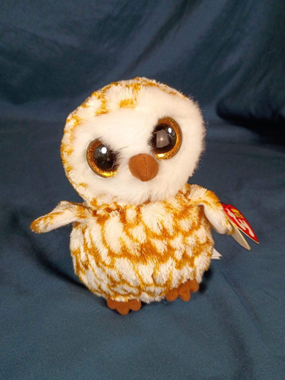 Ty Beanie Boos Swoops Owl 6" Plush Gold Eyes With Tags